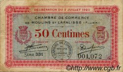 50 Centimes FRANCE régionalisme et divers Moulins et Lapalisse 1920 JP.086.18 TB