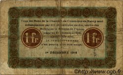 1 Franc FRANCE regionalismo e varie Nancy 1916 JP.087.11 MB