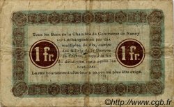 1 Franc FRANCE regionalismo e varie Nancy 1918 JP.087.19 MB