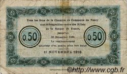 50 Centimes FRANCE régionalisme et divers Nancy 1918 JP.087.22 TB