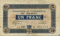 1 Franc FRANCE regionalism and various Nancy 1918 JP.087.23 F