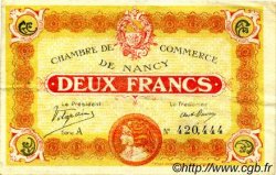 2 Francs FRANCE regionalismo y varios Nancy 1918 JP.087.25 BC