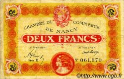 2 Francs FRANCE regionalismo y varios Nancy 1919 JP.087.34 BC