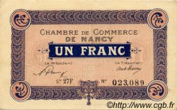 1 Franc FRANCE Regionalismus und verschiedenen Nancy 1921 JP.087.49 SS to VZ
