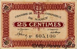 25 Centimes FRANCE regionalism and various Nancy 1918 JP.087.57 F