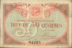 50 Centimes FRANCE Regionalismus und verschiedenen Nantes 1918 JP.088.13 S