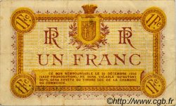 1 Franc FRANCE regionalismo y varios Narbonne 1915 JP.089.06 BC