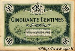 50 Centimes FRANCE regionalismo e varie Nevers 1920 JP.090.16 BB to SPL