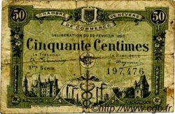 50 Centimes FRANCE régionalisme et divers Nevers 1920 JP.090.16 TB
