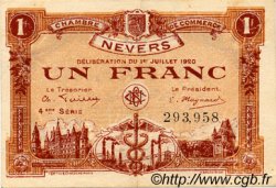 1 Franc FRANCE regionalism and various Nevers 1920 JP.090.19 VF - XF