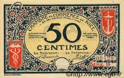 50 Centimes FRANCE regionalism and various Nice 1917 JP.091.04 AU+
