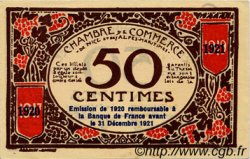 50 Centimes FRANCE regionalismo e varie Nice 1917 JP.091.06 AU a FDC