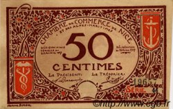 50 Centimes FRANCE régionalisme et divers Nice 1917 JP.091.06 TTB à SUP