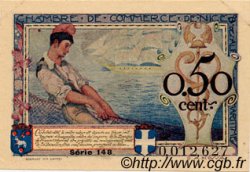 50 Centimes FRANCE regionalismo e varie Nice 1920 JP.091.09 BB to SPL