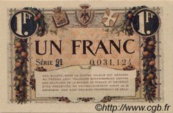1 Franc FRANCE regionalism and miscellaneous Nice 1920 JP.091.11 AU+