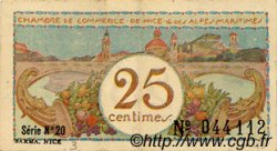 25 Centimes FRANCE regionalismo e varie Nice 1918 JP.091.18 BB to SPL