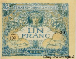 1 Franc FRANCE régionalisme et divers Nîmes 1915 JP.092.11