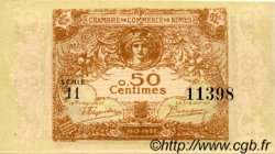50 Centimes FRANCE regionalismo e varie Nîmes 1915 JP.092.12 AU a FDC