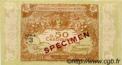 50 Centimes Spécimen FRANCE regionalismo y varios Nîmes 1915 JP.092.13 SC a FDC