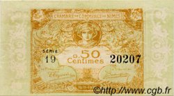 50 Centimes FRANCE regionalismo y varios Nîmes 1917 JP.092.17 SC a FDC