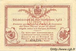 50 Centimes FRANCE regionalism and various Niort 1915 JP.093.01 VF - XF