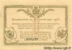 1 Franc FRANCE Regionalismus und verschiedenen Niort 1915 JP.093.03 SS to VZ