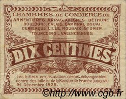 10 Centimes FRANCE régionalisme et divers Nord et Pas-De-Calais 1918 JP.094.02 TB