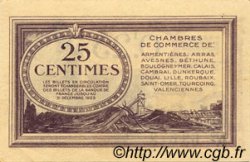 25 Centimes FRANCE Regionalismus und verschiedenen Nord et Pas-De-Calais 1918 JP.094.03 fST to ST