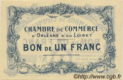 1 Franc Spécimen FRANCE regionalismo y varios Orléans 1918 JP.095.02 SC a FDC