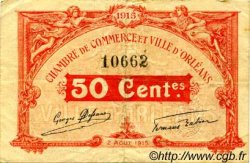 50 Centimes FRANCE regionalismo y varios Orléans 1915 JP.095.04 BC