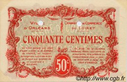 50 Centimes Spécimen FRANCE Regionalismus und verschiedenen Orléans 1916 JP.095.10 fST to ST