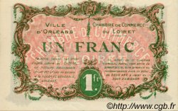 1 Franc FRANCE regionalism and various Orléans 1917 JP.095.17 AU+