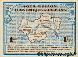 1 Franc FRANCE regionalismo y varios Orléans et Blois 1920 JP.096.03 SC a FDC