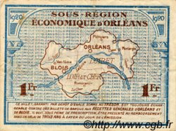 1 Franc FRANCE regionalism and miscellaneous Orléans et Blois 1920 JP.096.03 VF - XF