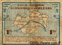 1 Franc FRANCE regionalismo e varie Orléans et Blois 1920 JP.096.03 MB