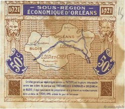 50 Centimes FRANCE regionalismo y varios Orléans et Blois 1921 JP.096.05 BC