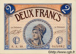 2 Francs FRANCE regionalism and various Paris 1920 JP.097.28