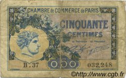 50 Centimes FRANCE regionalismo e varie Paris 1920 JP.097.31 MB