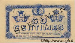 50 Centimes Spécimen FRANCE Regionalismus und verschiedenen Perpignan 1916 JP.100.15 fST to ST