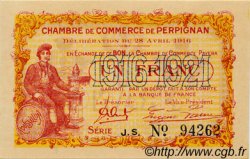 1 Franc FRANCE regionalism and various Perpignan 1916 JP.100.17 VF - XF