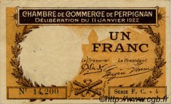 1 Franc FRANCE regionalism and miscellaneous Perpignan 1922 JP.100.34 VF - XF