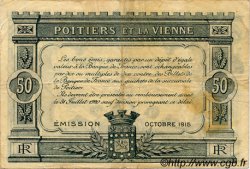 50 Centimes FRANCE regionalismo y varios Poitiers 1915 JP.101.01 BC