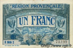 1 Franc FRANCE regionalism and various Alais, Arles, Avignon, Gap, Marseille, Nîmes, Toulon 1918 JP.102.08 VF - XF