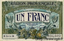1 Franc FRANCE regionalism and various Alais, Arles, Avignon, Gap, Marseille, Nîmes, Toulon 1918 JP.102.12 AU+