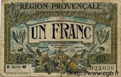 1 Franc FRANCE régionalisme et divers Alais, Arles, Avignon, Gap, Marseille, Nîmes, Toulon 1918 JP.102.12 TB