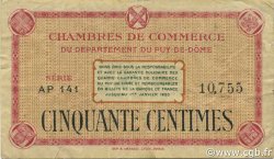 50 Centimes FRANCE régionalisme et divers Puy-De-Dôme 1920 JP.103.15 TB