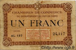 1 Franc FRANCE regionalism and various Puy-De-Dôme 1918 JP.103.17 F