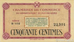 50 Centimes FRANCE regionalism and miscellaneous Puy-De-Dôme 1918 JP.103.18 AU+