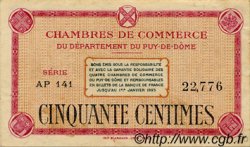 50 Centimes FRANCE regionalismo e varie Puy-De-Dôme 1918 JP.103.19 BB to SPL