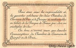 2 Francs FRANCE regionalism and various Quimper et Brest 1915 JP.104.06 AU+
